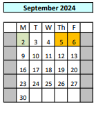 District School Academic Calendar for Mcauliffe (sharon Christa) Middle for September 2024
