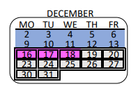 District School Academic Calendar for Foshay Learning Center (k-12) for December 2024