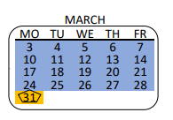 District School Academic Calendar for Foshay Learning Center (k-12) for March 2025