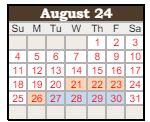 District School Academic Calendar for Silver Stage High School for August 2024