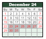 District School Academic Calendar for Silver Stage High School for December 2024