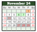 District School Academic Calendar for Silver Stage High School for November 2024