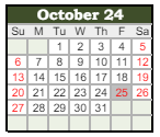 District School Academic Calendar for Silver Stage High School for October 2024