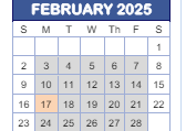 District School Academic Calendar for West Newton Elementary School for February 2025