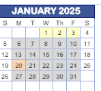 District School Academic Calendar for West Newton Elementary School for January 2025