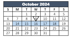 District School Academic Calendar for Brooklyn Elementary School for October 2024