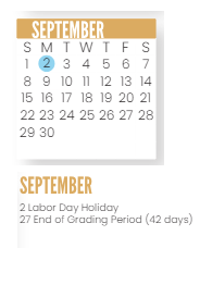 District School Academic Calendar for Mary Bryan Elementary Sch for September 2024