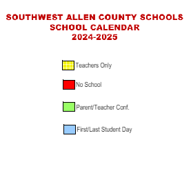 District School Academic Calendar Legend for Lafayette Meadow School