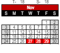 District School Academic Calendar for Lafayette Meadow School for November 2024