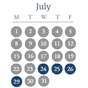 District School Academic Calendar for Wabash/miami Area Prog Excpt for July 2024