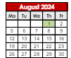 District School Academic Calendar for J Everett Light Career Ctr for August 2024