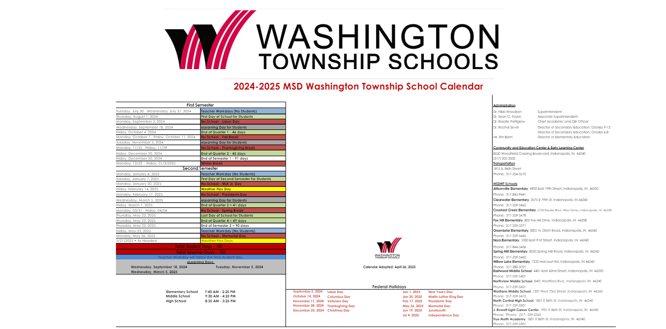District School Academic Calendar Key for J Everett Light Career Ctr