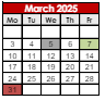 District School Academic Calendar for J Everett Light Career Ctr for March 2025
