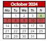 District School Academic Calendar for J Everett Light Career Ctr for October 2024