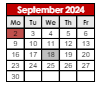 District School Academic Calendar for J Everett Light Career Ctr for September 2024