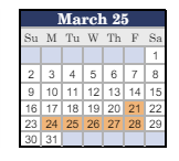District School Academic Calendar for Pipe Creek Elementary School for March 2025