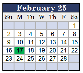 District School Academic Calendar for Olde Towne Middle for February 2025