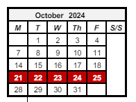 District School Academic Calendar for Southeast Elementary School for October 2024