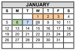 District School Academic Calendar for Brown Middle School for January 2025