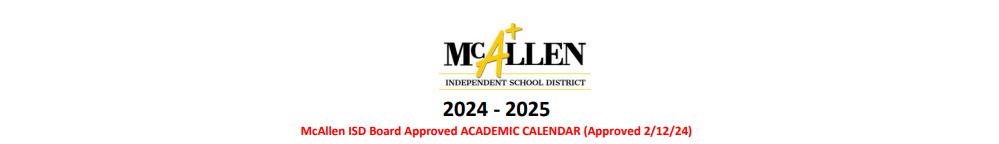 District School Academic Calendar for Memorial High School