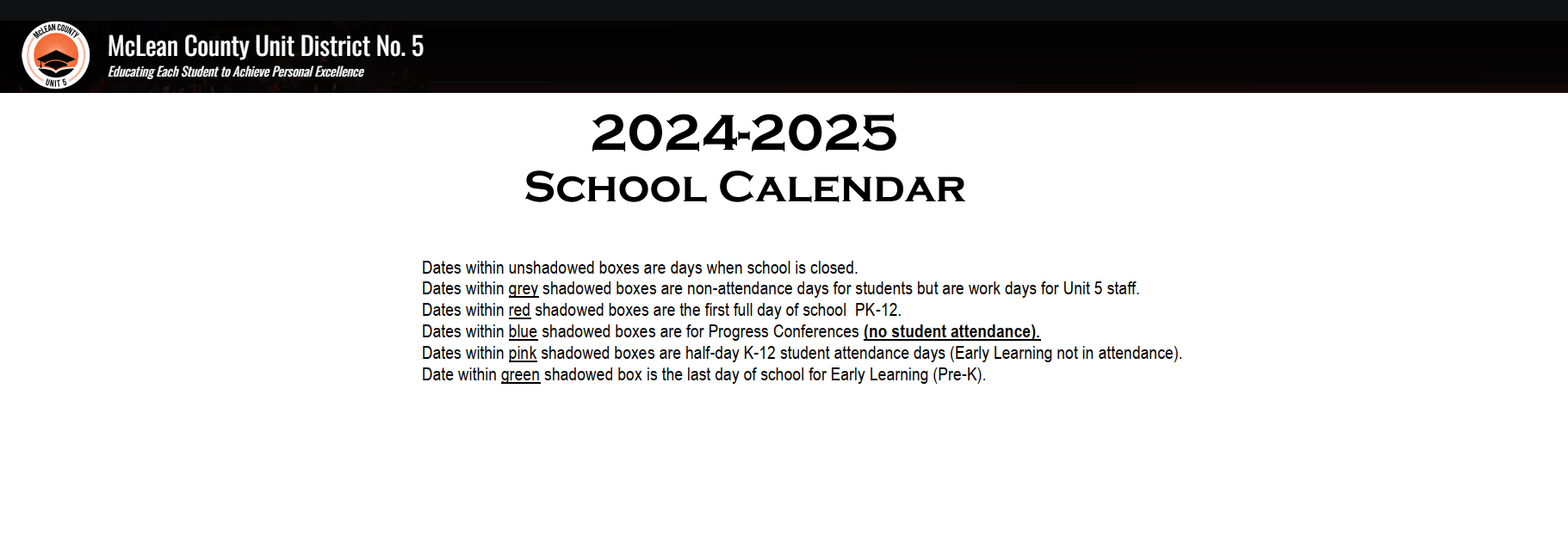 District School Academic Calendar Key for Chiddix Jr High School
