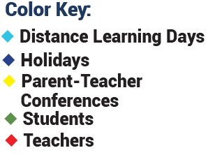 District School Academic Calendar Legend for Marion Park Complex