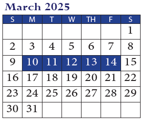 District School Academic Calendar for Marion Park Complex for March 2025