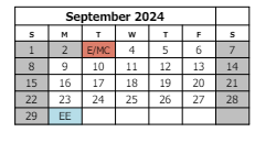 District School Academic Calendar for Loma Elementary School for September 2024