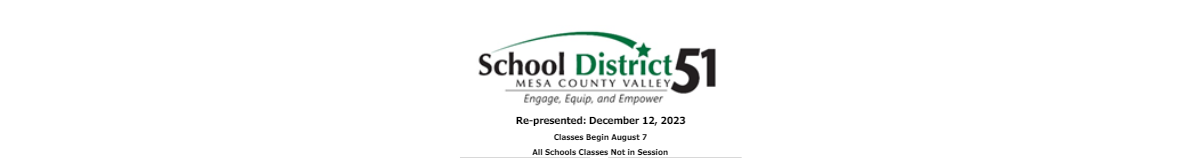 District School Academic Calendar for Orchard Mesa Middle School