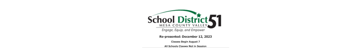 District School Academic Calendar for Hawthorne Building