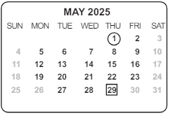 District School Academic Calendar for Martin T Krueger Middle Sch for May 2025