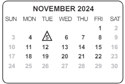 District School Academic Calendar for Martin T Krueger Middle Sch for November 2024