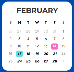 District School Academic Calendar for Midland Excel Campus for February 2025