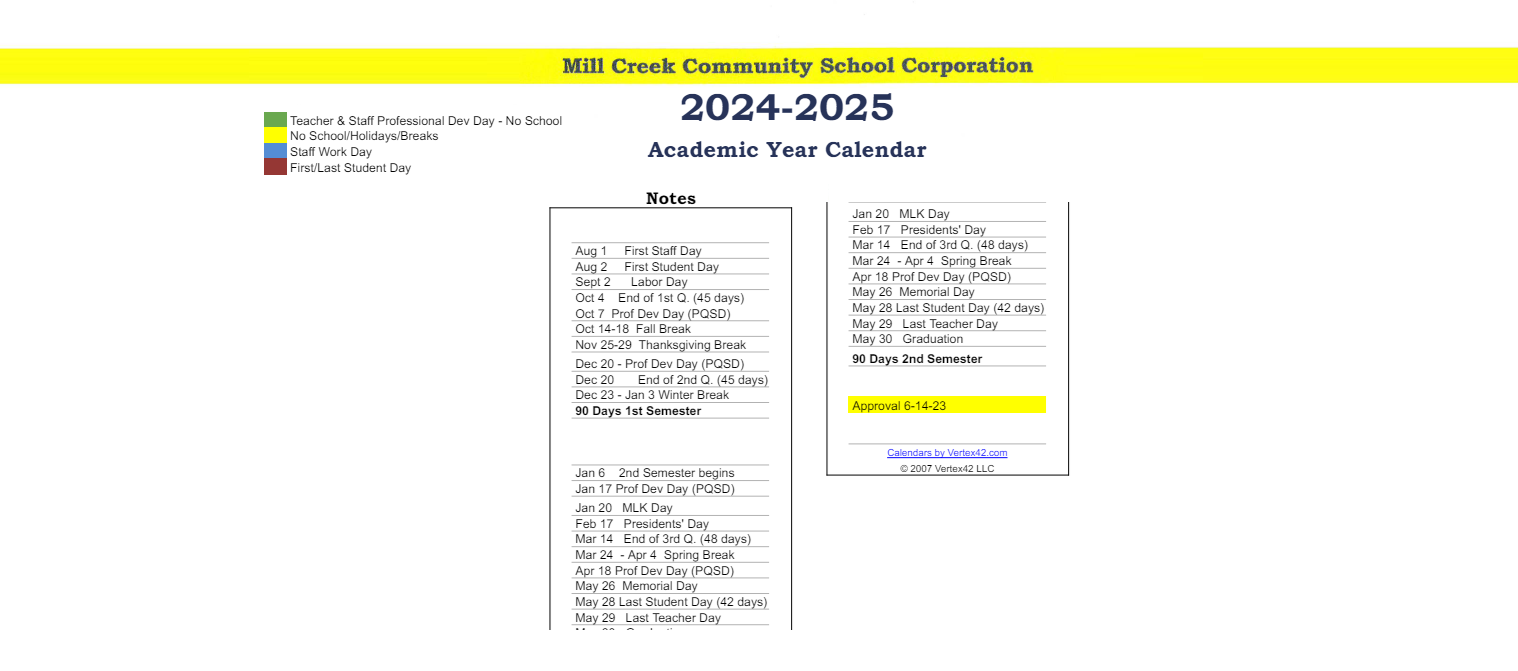 District School Academic Calendar Key for Prairie Crossing Elementary Sch