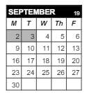 District School Academic Calendar for Middle School Alternative Prog for September 2024