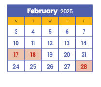 District School Academic Calendar for Kenwood Elementary for February 2025