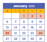 District School Academic Calendar for Kenwood Elementary for January 2025