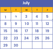 District School Academic Calendar for Bryn Mawr Elementary for July 2024