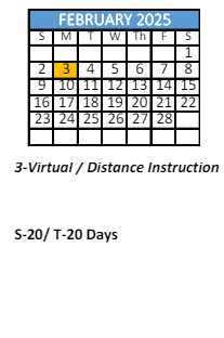 District School Academic Calendar for Dixon Elementary School for February 2025