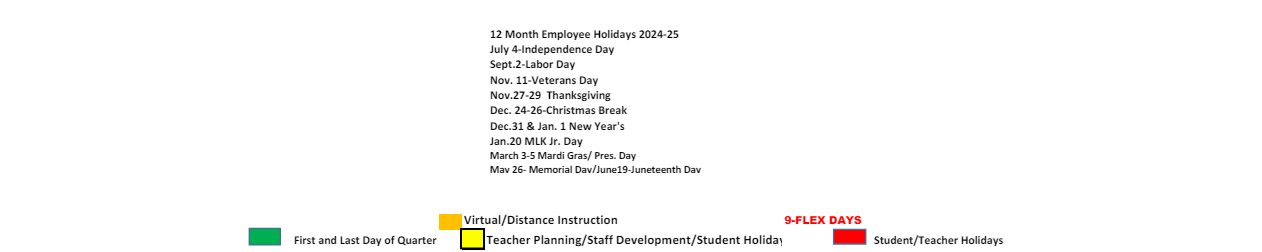 District School Academic Calendar Key for Lott Middle School