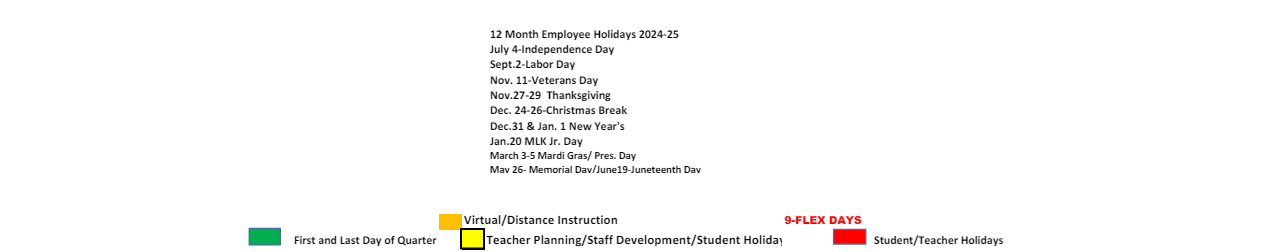 District School Academic Calendar Key for Chickasaw School Of Mathematics And Science