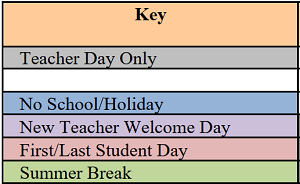 District School Academic Calendar Legend for Arlington Heights Elementary School