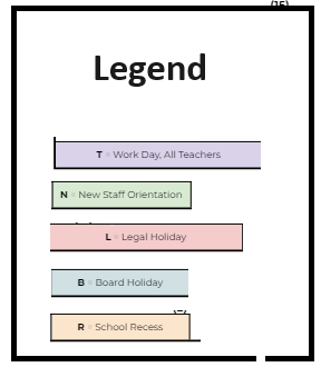 District School Academic Calendar Legend for Delta View Elementary