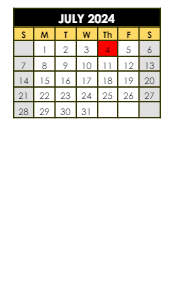 District School Academic Calendar for Mccordsville Elementary School for July 2024