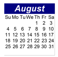 District School Academic Calendar for P.S.  21 Edward Hart School for August 2024