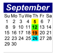 District School Academic Calendar for P.S.  21 Edward Hart School for September 2024