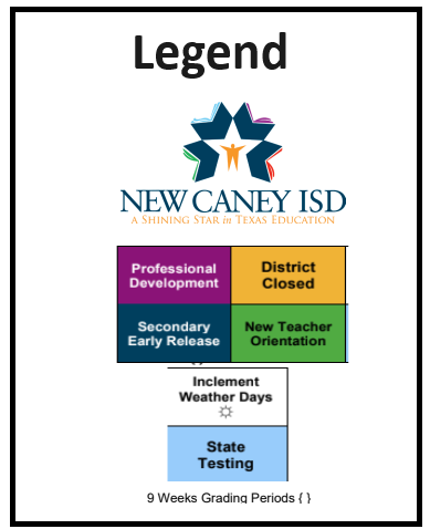 District School Academic Calendar Legend for Sorters Mill Elementary School