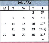 District School Academic Calendar for Dwight Early Childhood Program for January 2025