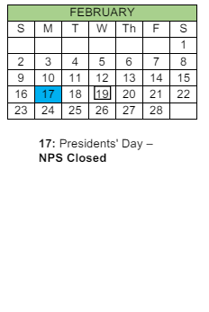 District School Academic Calendar for Bay View ELEM. for February 2025