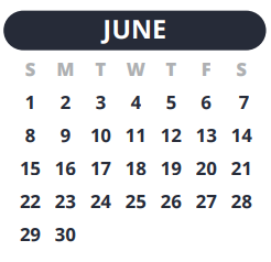 District School Academic Calendar for Homebased Comp Ed for June 2025